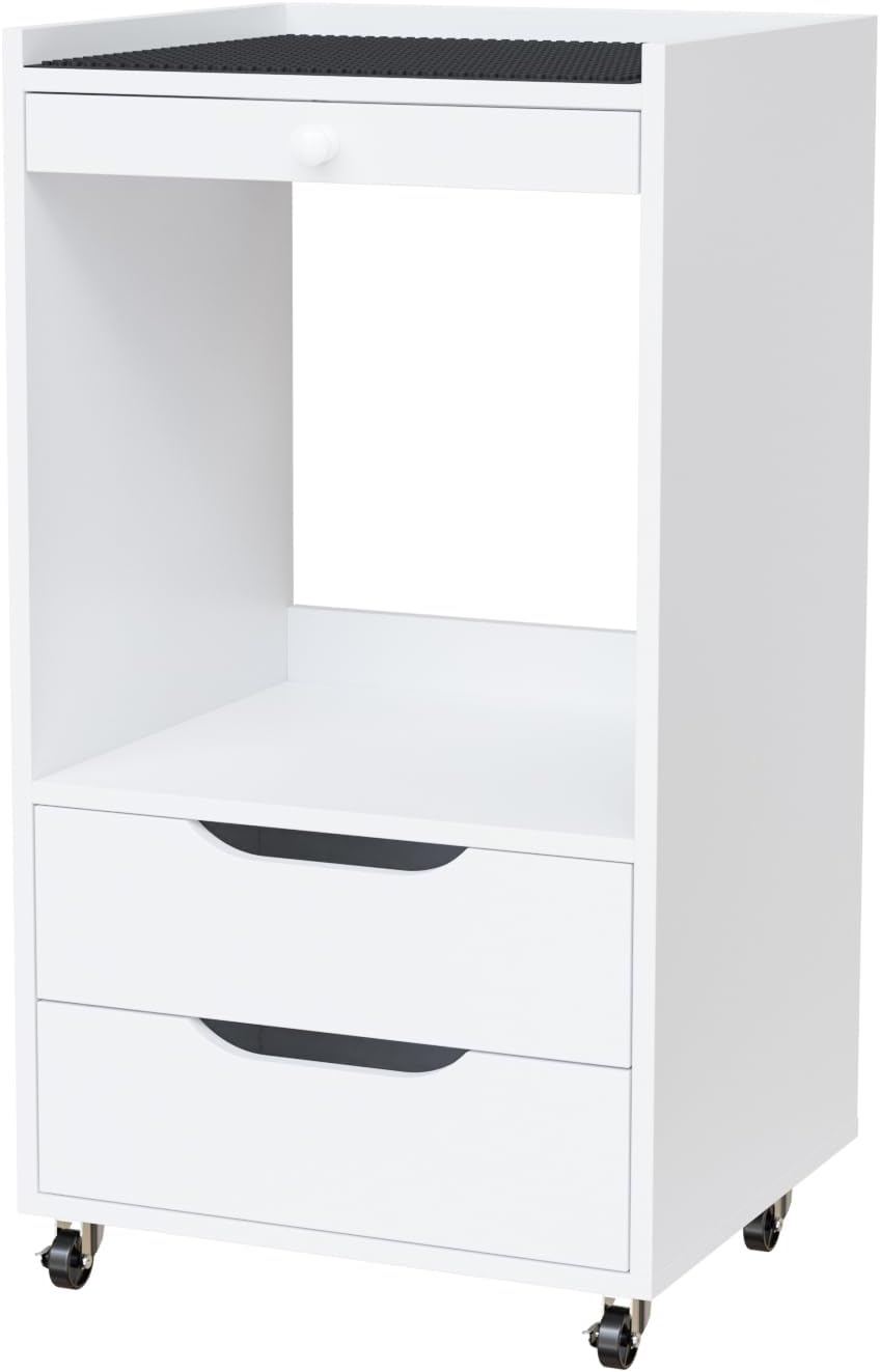 Medical Carts with Wheels, Crash Cart Ultrasound Trolley with Non-Slip Pads, Utility Esthetician Rolling Cart Mobile