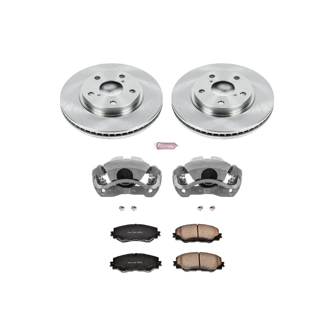 PowerStop Replacement Brake Pad Rotor Caliper Kit Front KCOE258A
