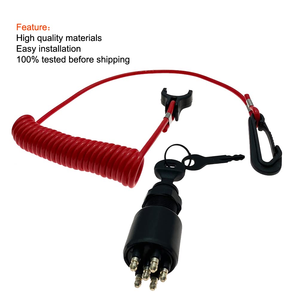 Ignition Switch with Key for OMC Johnson Evinrude Replace 175974 5005801