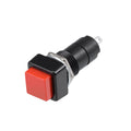 uxcell 10Pcs,12mm Red Momentary Push Button Switch Square Flat Button SPST NO