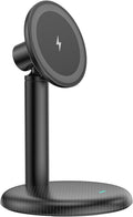 Mag Safe Charger Stand for iPhone 17/Air/16/15/14/13/12,15W Fast Charging | Magnetic Wireless Charger Compatible with