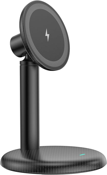 Mag Safe Charger Stand for iPhone 17/Air/16/15/14/13/12,15W Fast Charging | Magnetic Wireless Charger Compatible with