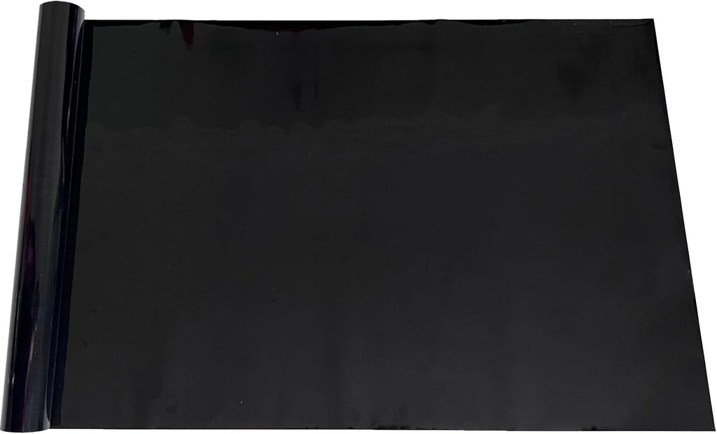 Black Aquarium Background Fish Tank Film, Static Cling, 39.4 x 17.7 in