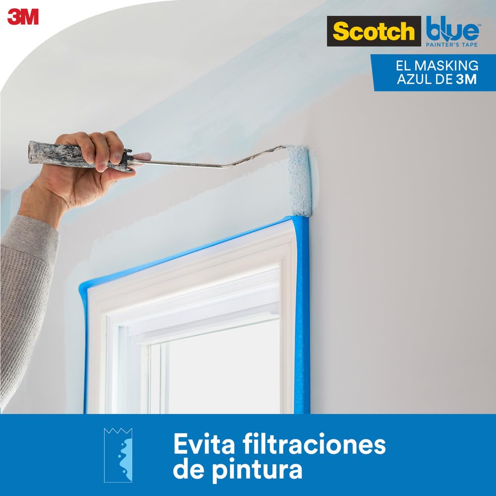 Original Multi-Surface Painters Tape, 2 Inch Wide (1.88 in. x 60 Yds), 1 Roll Blue Paint Tape Protects Surfaces &