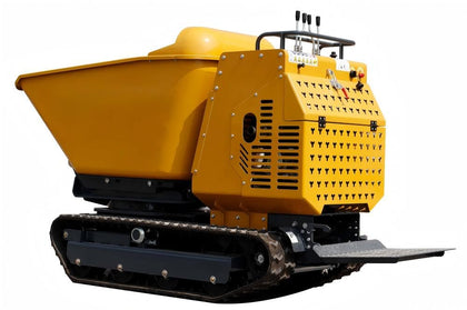 2645Lbs Capacity Track Wheelbarrow 420cc 13.5HP RATO Engine Tracked Dumper with/21 Cu.Ft Bucket, E-Start Hydraulic