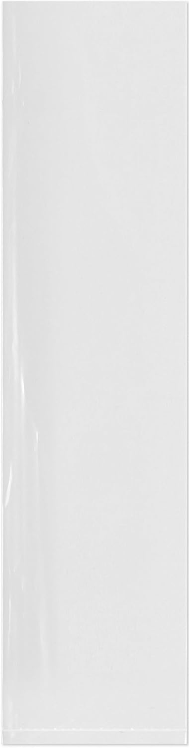 6 x 24 inch, 2 Mil Flat Open Clear Poly Bags (Pack of 100)
