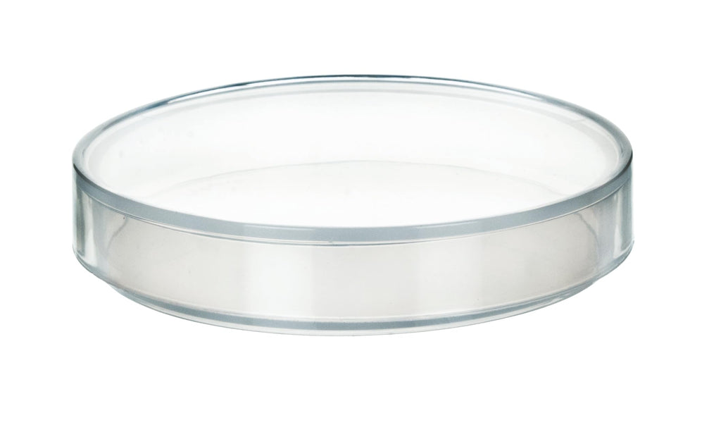 Plastic Petri Dish with Lid - 2" Diameter, 0.5" Depth - Molded in Polypropylene - Reusable - Translucent