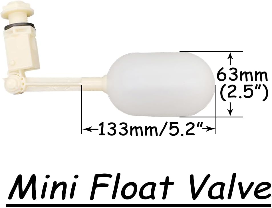 Uenede Float Ball Valve DN20 3/4" Male Thread, 2PCS