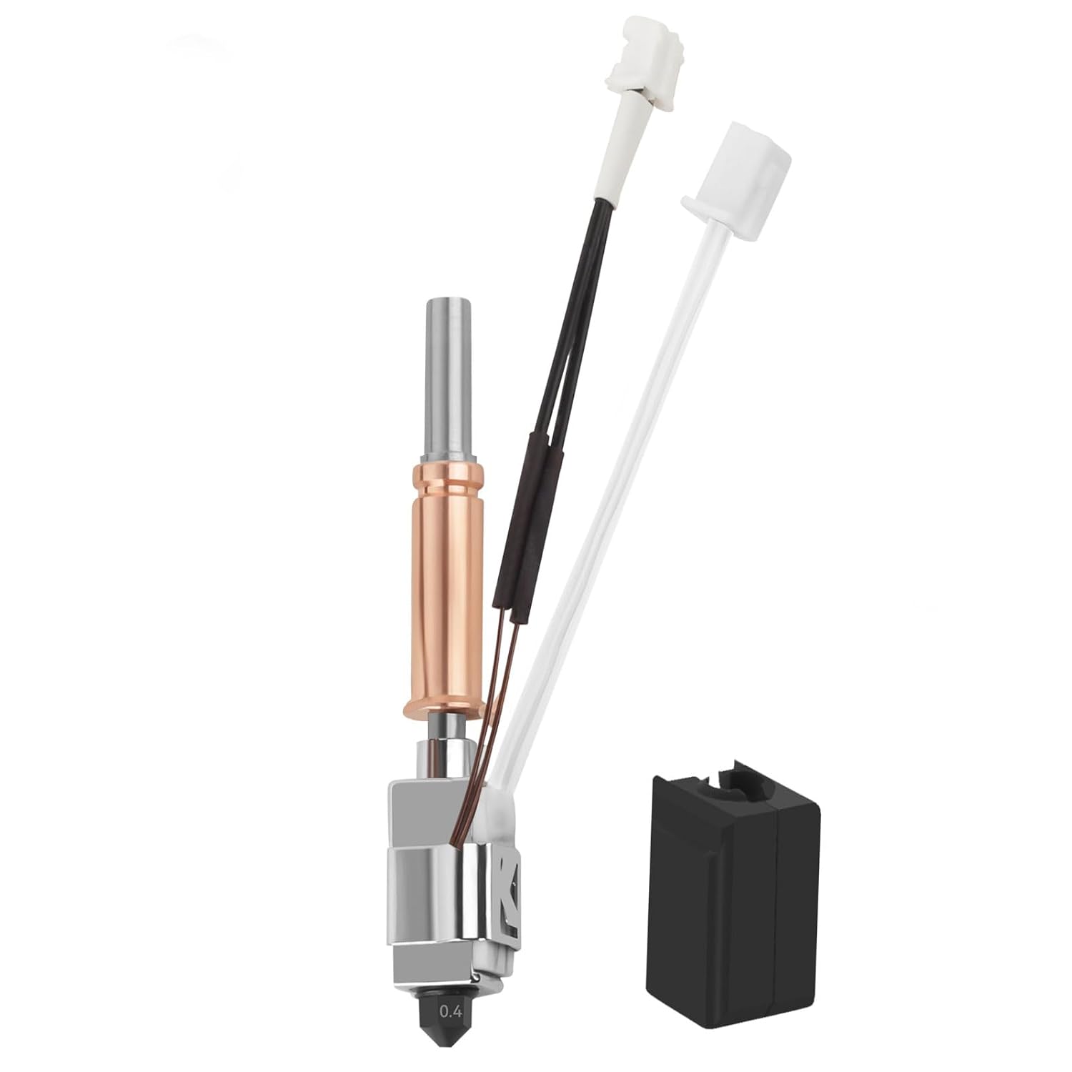 Upgrade Kobra 3/Kobra 3 V2 Combo Ceramic Hotend,0.4mm Hardened Steel Nozzle+Heating Block Integrated Structure Hot