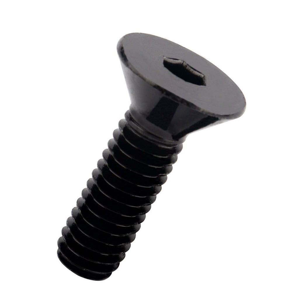 #8-32 x 5/8" Flat Head Socket Cap Screws Countersunk Bolts 304 Stainless Steel, Fully Thread, 50 PCS Black Finish