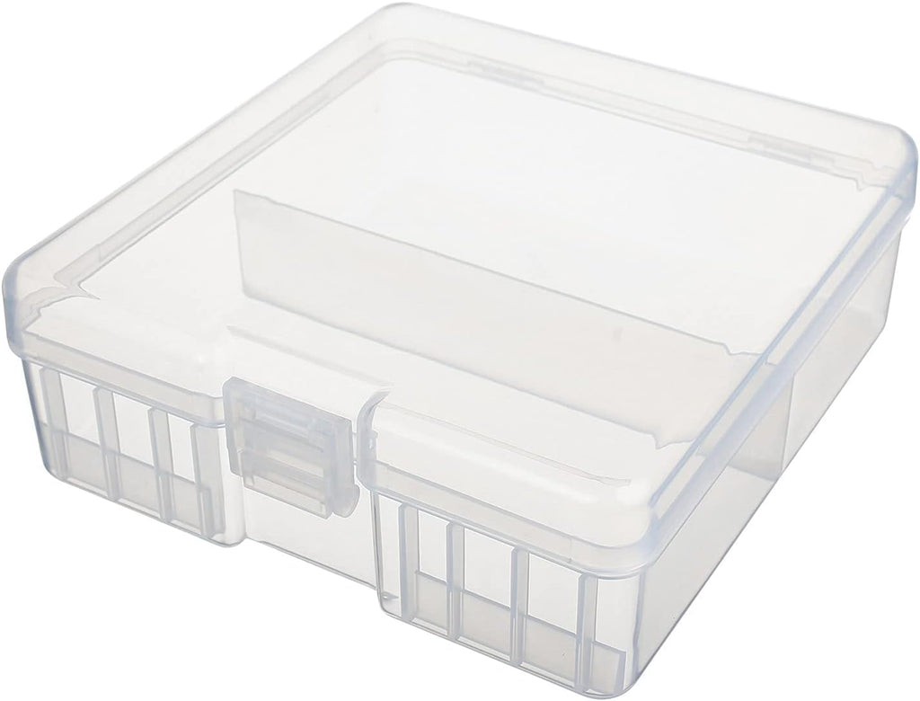 100 x AA Battery Storage Case Holder Organizer Box Transparent