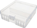 100 x AA Battery Storage Case Holder Organizer Box Transparent