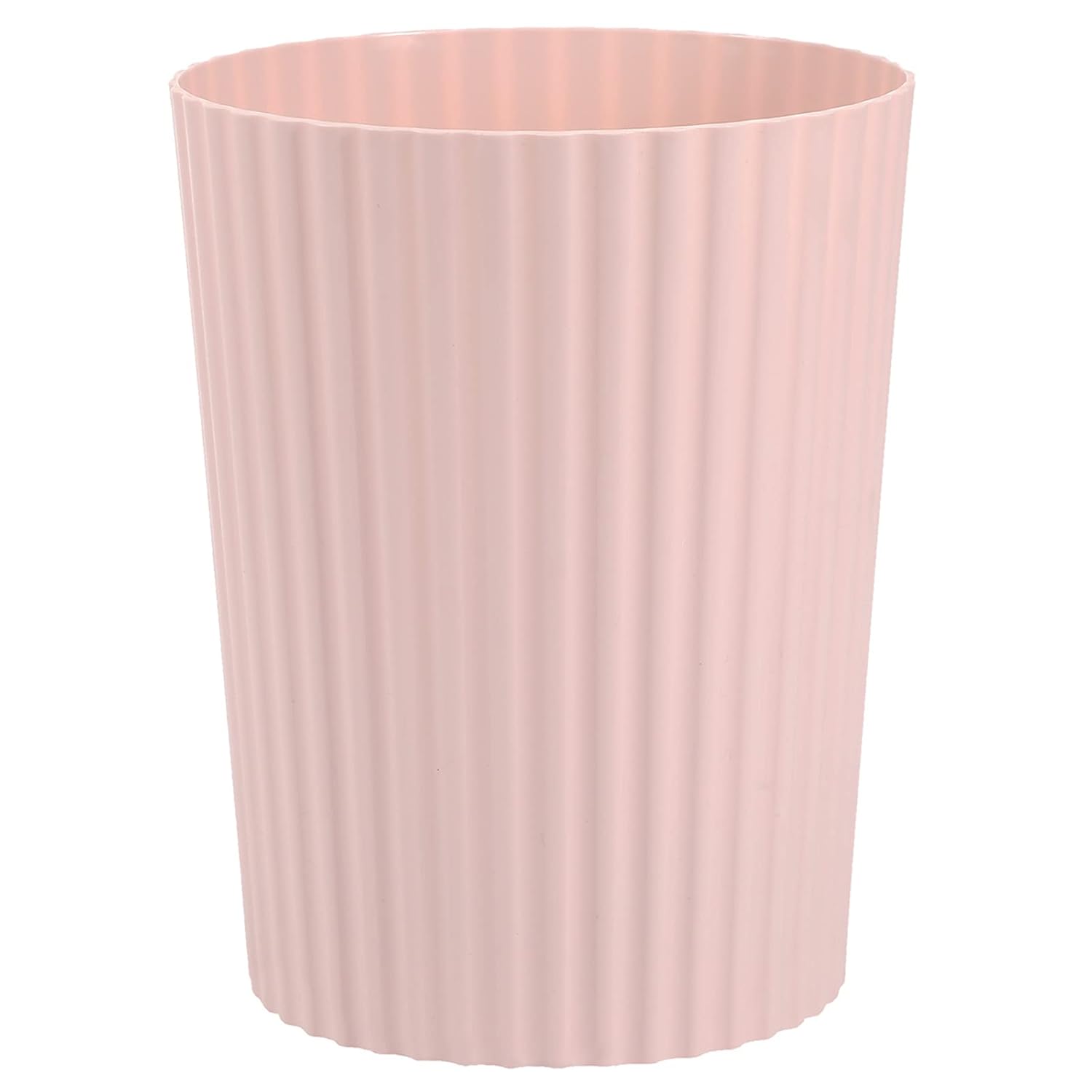 Small Trash Can Plastic Wastebasket Round Garbage Container Bin for Bathroom, Kitchen, Bedroom, Home Office, College