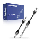 AutoShack Front CV Axle Shaft Assembly, 2pcs