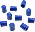 10pcs Blue Guitar Scalloped Edge Amplifier Knob Cylinder Effect Pedal Knobs