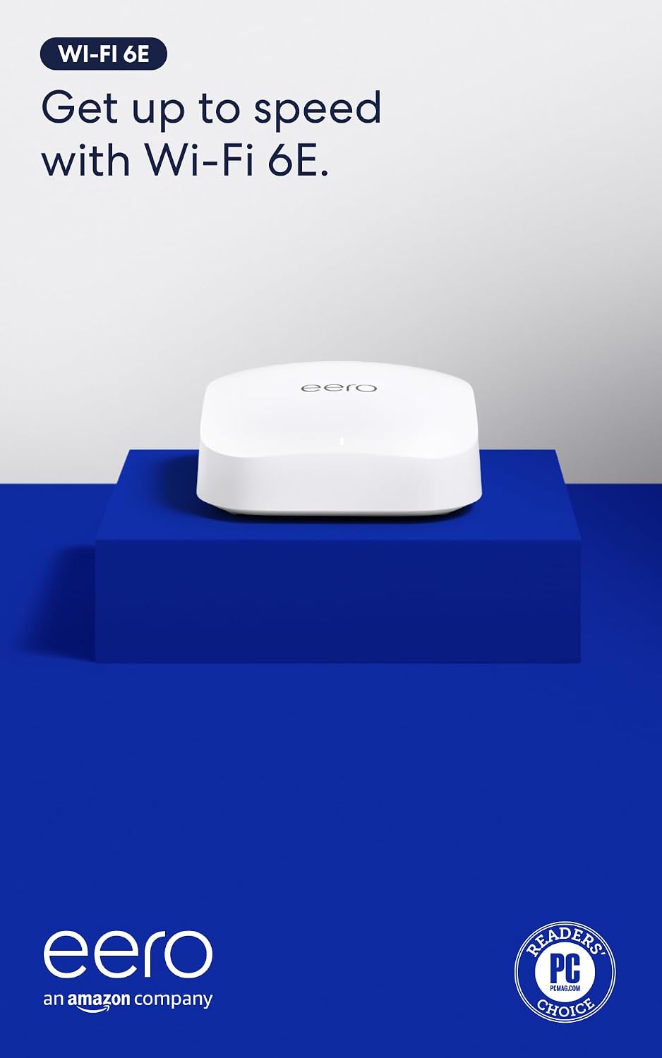 Amazon eero Pro 6E mesh wifi router - Supports internet plans up to 2.5 Gbps, Coverage up to 2,000 sq. ft., Connect