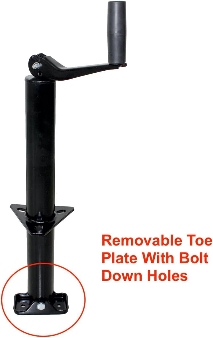 70159 14" Lift A-Frame Mount Trailer Jack with Top Wind - 2000 lbs. Capacity