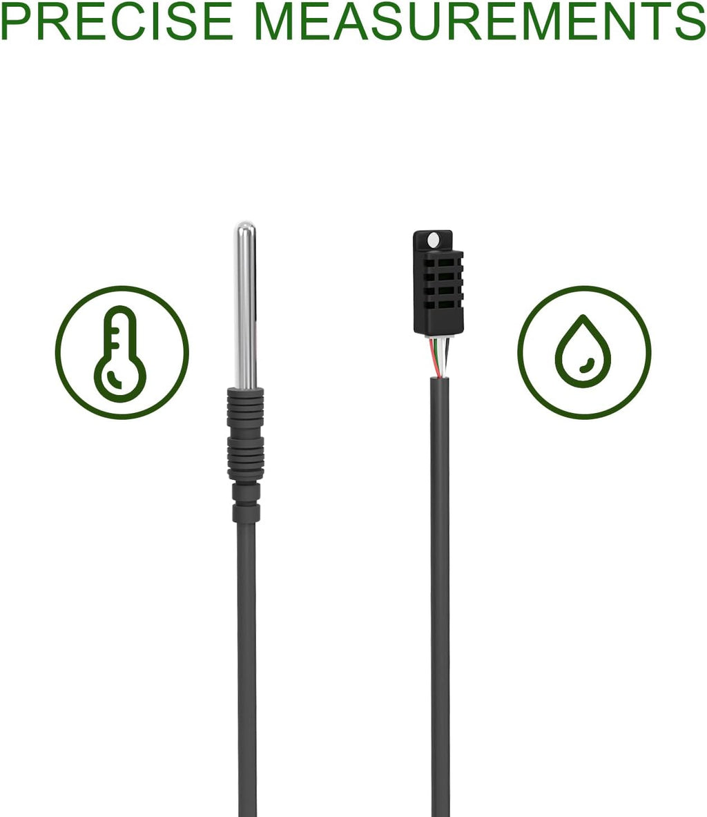Dual Probe Temperature & Humidity Controller, Independent Sensors for Precise Temperature and Humidity Control