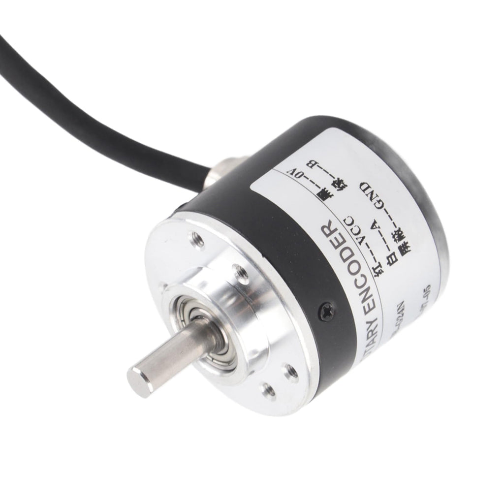 600p R Rotary Encoder, Mini Incremental Rotary Encoder 5v to 24v Ab 2phases Shaft 6mm for Industrial Automation Equipment