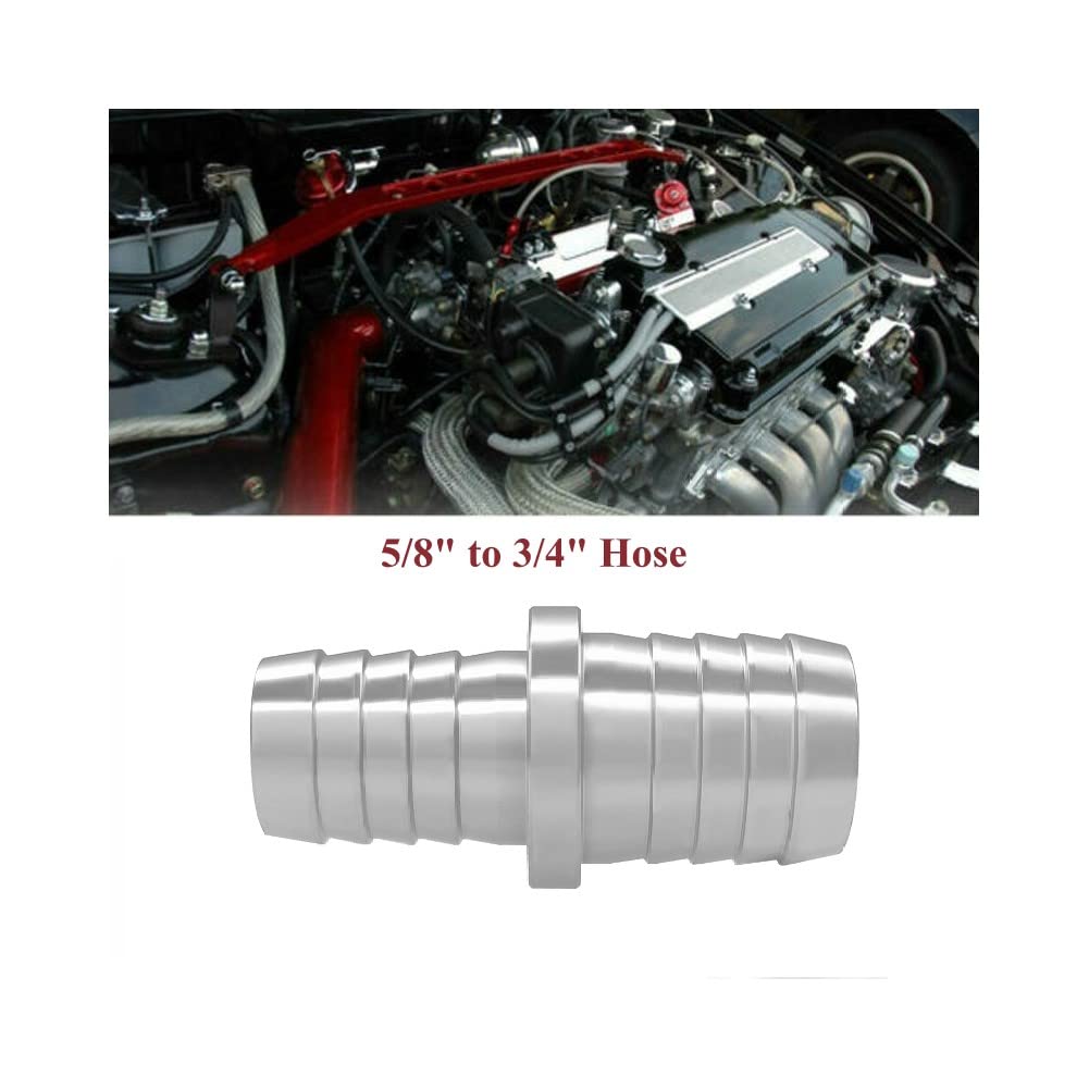 YSIL 5/8" to 3/4" Hose Barb Splice Coupler Reducer Fitting Adapter 2PCS