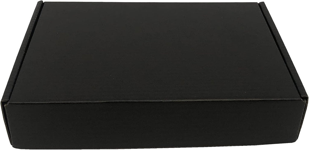 Black Shipping Boxes Mailers 8 x 5.55 x 1.57 Inch Cardboard Box 25 Pack