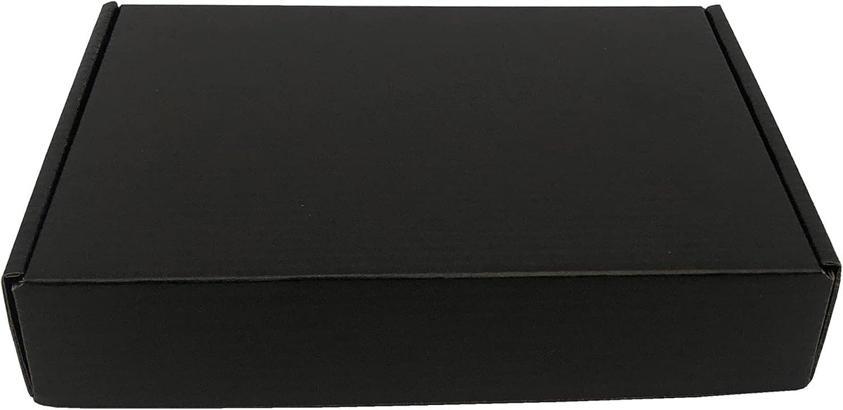 Black Shipping Boxes Mailers 8 x 5.55 x 1.57 Inch Cardboard Box 25 Pack