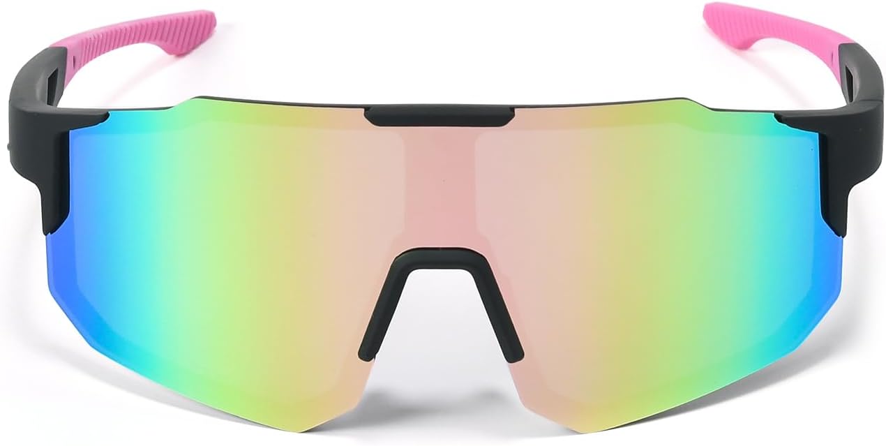 Polarized Sports Sunglasses for Men Women, Sunglasses for Teens Baseball, Biking, Cycling with UV400 Protection