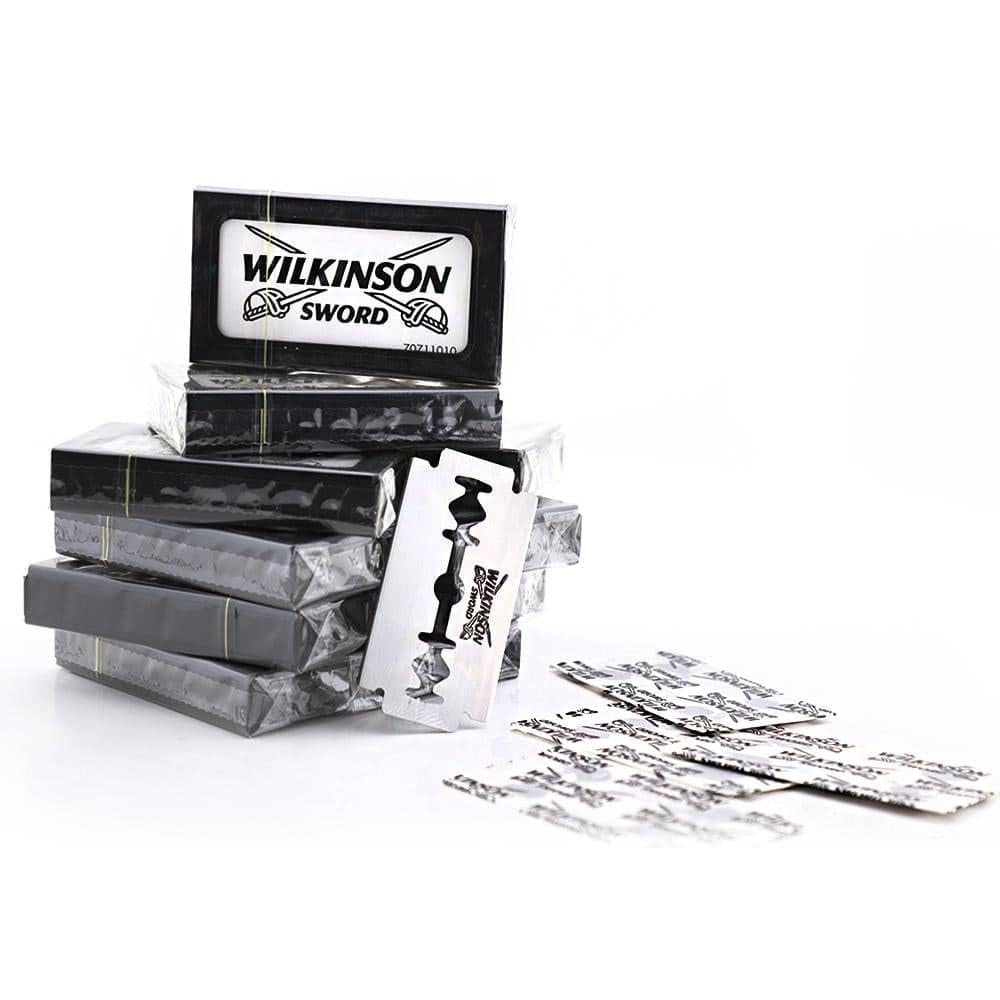 Classic Double Edge (DE) Razorblades - 100 Blades - Packaging May Vary
