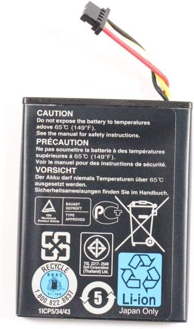 70K80 Battery for Dell PERC H710 H710p H810 RAID Controllers