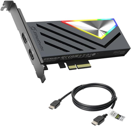 HDMI 2.1 Internal PCIe Capture Card for Streaming and Recording 4K60 with Ultra-Low Latency on PS5, PS4 Pro, Xbox