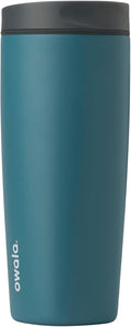 SmoothSip Slider Insulated Stainless Steel Coffee Tumbler, Reusable Iced Coffee Cup, Hot Coffee Travel Mug, BPA Free