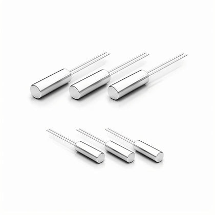40Pcs 32.768kHz Passive Cylindrical Quartz Crystal Oscillator 3x8mm DIP Crystal Resonator for Clock Watch CCO-DT38-6PF5