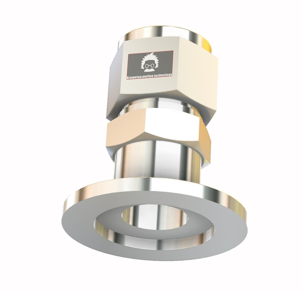 1/4 inch Swagelok to KF25 NW25 Flange Adapter Fitting Compression Fitting Double Ferrule Type Fitting (1, 1/2 in)