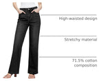 Women's High Waisted Wide Straight Leg Jeans