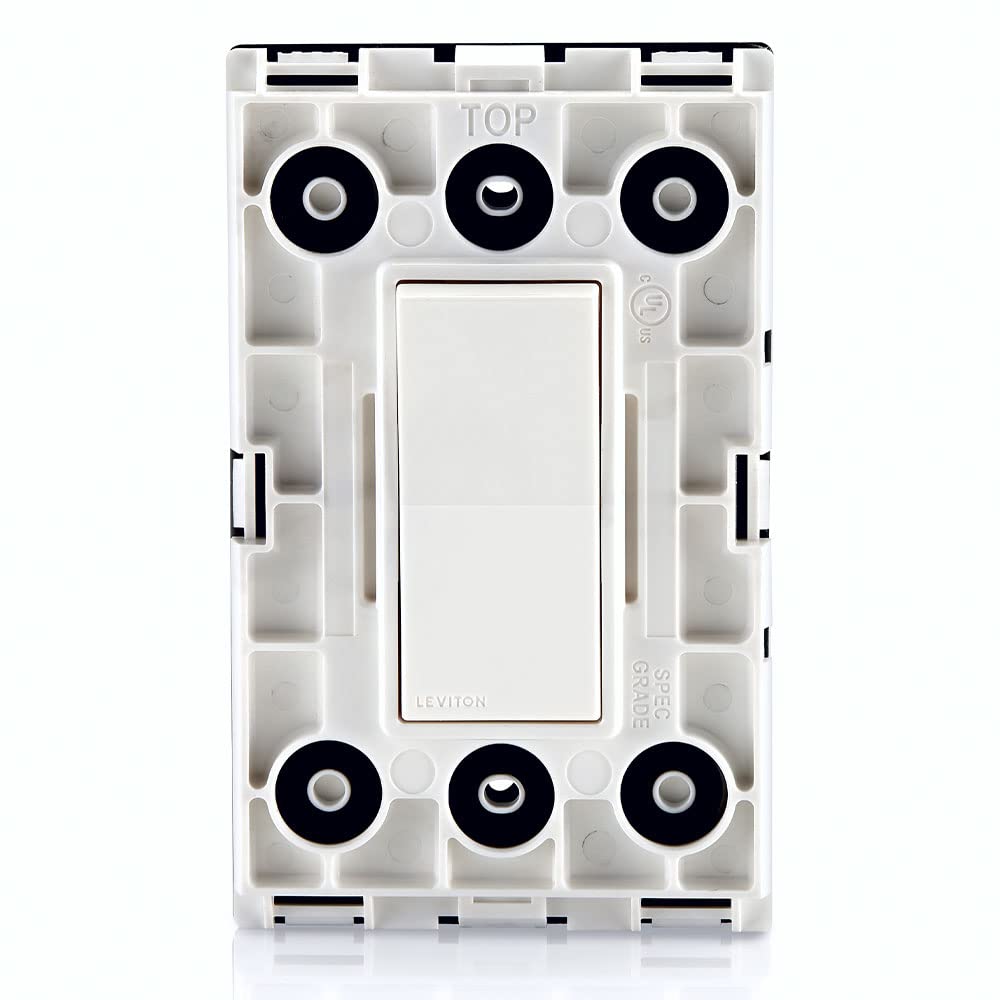 Leviton 15 Amp Decora Weather-Resistant Single-Pole Switch, W5601-2W, White