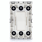 Leviton 15 Amp Decora Weather-Resistant Single-Pole Switch, W5601-2W, White