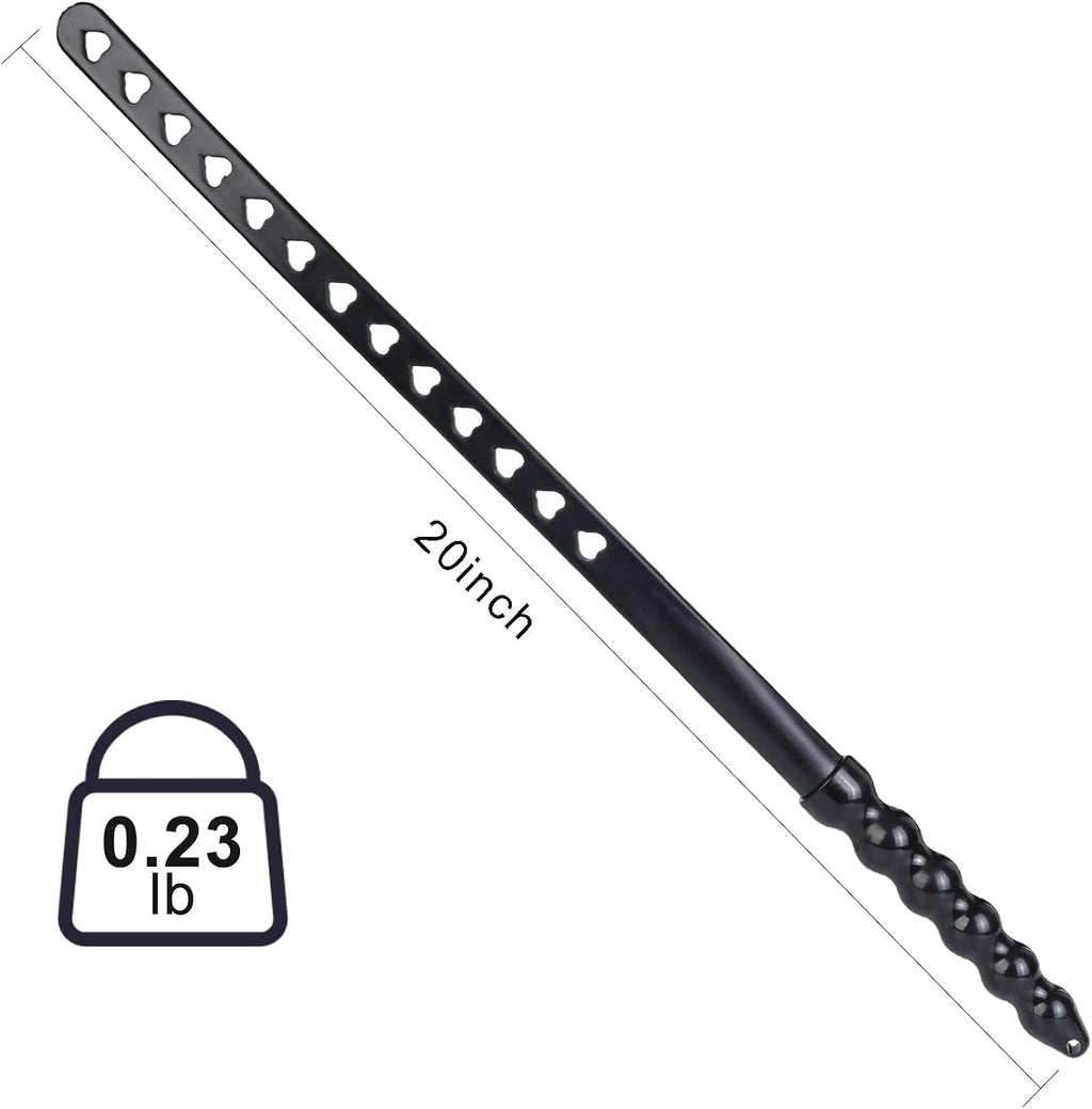 Rubber Whip Riding Crop for Horseback Riding, Durable Non-Slip Handle, Lightweight Equestrian Training Crop