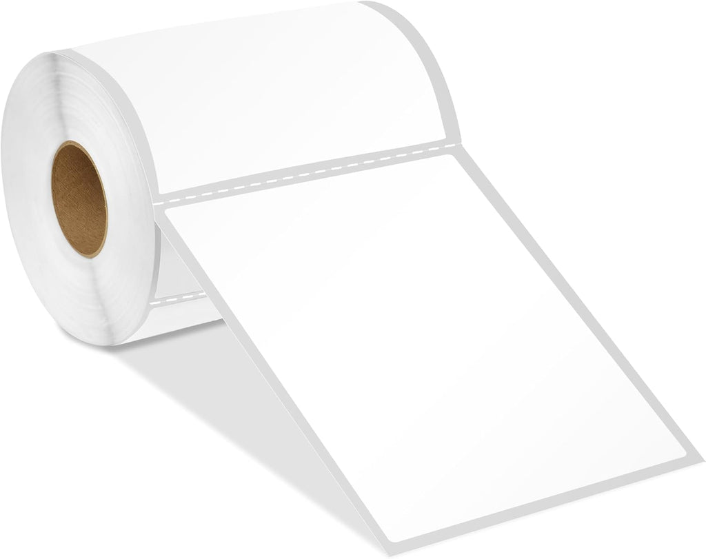 4" X 6" Direct Thermal Labels (2500 Count, 10 Rolls) - Printable Postage | 4X6 Shipping Labels for Packages and