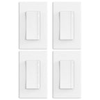 ELEGRP LEDPro Multi-Location Dimmer, EDM25BMC Master and Companion Dimmer Light Switch for LED, Single Pole/3 Way, 2 Pack, Matte White
