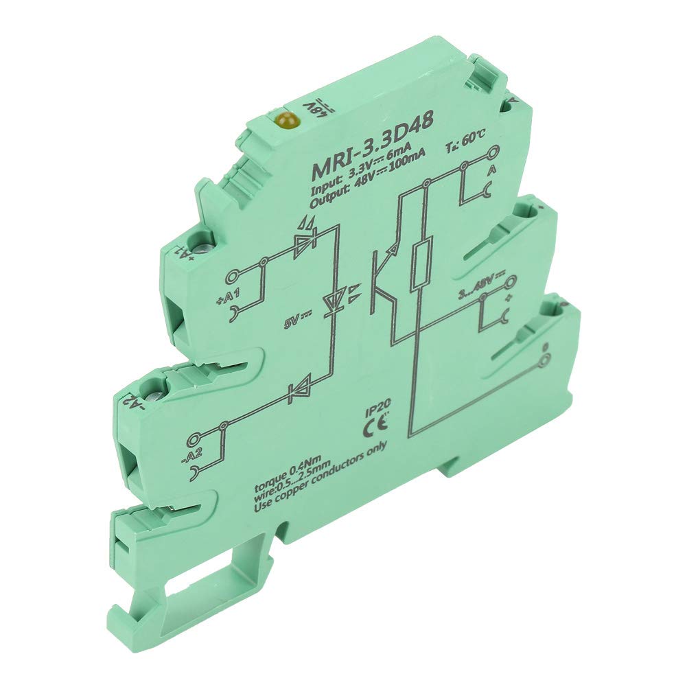 Optocoupler PLC Relay Module, 3.3V DC 6.2mm Ultra Thin