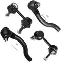 SCITOO 4pcs Front Suspension Kit Outer Tie Rod End Sway Bar Link Fit 2006-2011 for Honda Civic