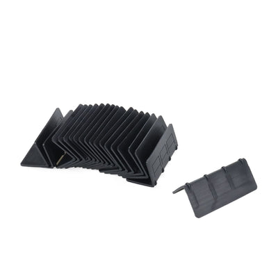 20PCS Black V Shaped Corner Edge Protectors，Flatbed Edge Protector