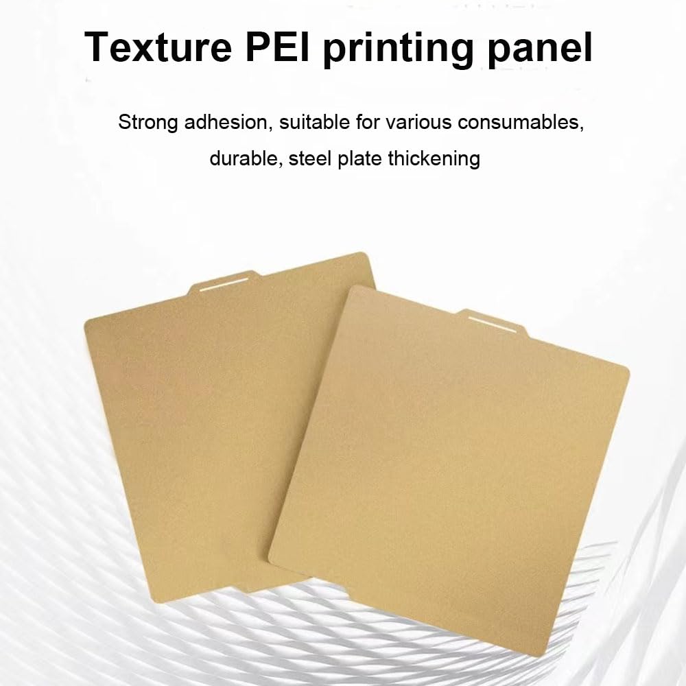 P2S Build Plate for Bambu Lab X2D/P1S/P1P/A1/X1C 257.5x257.5mm PEI Sheet | Double Side Textured Board, Strong