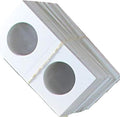 Coin Flips For Half Dollars, 100 Count, Guardhouse Brand Cardboard and Mylar 2"x2" Paper Coin Holders
