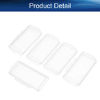 Battery Storage Case Holder Box for 2 AAA Batteries, Clear Color (5 Pack)