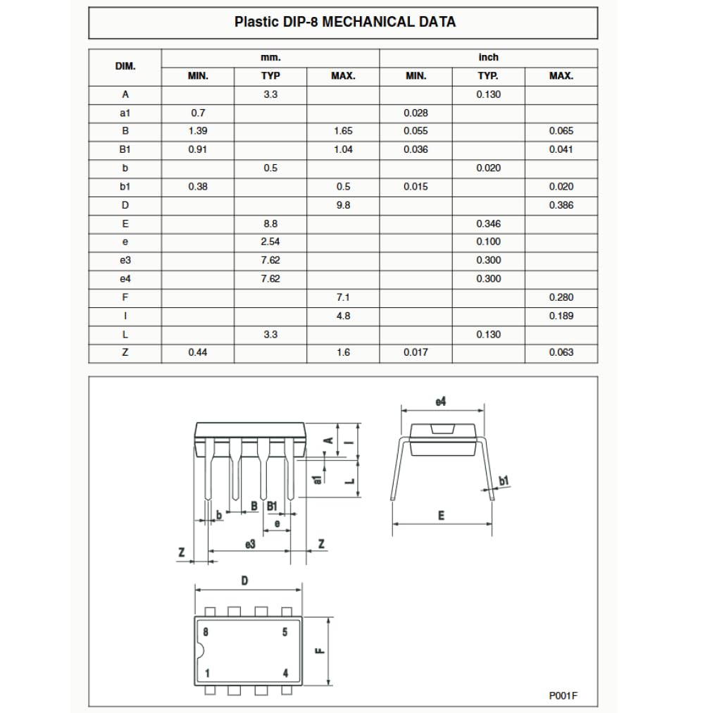 20pcs LM393N LM393M LM Low Power Dual Voltage Comparator，DIP-8.