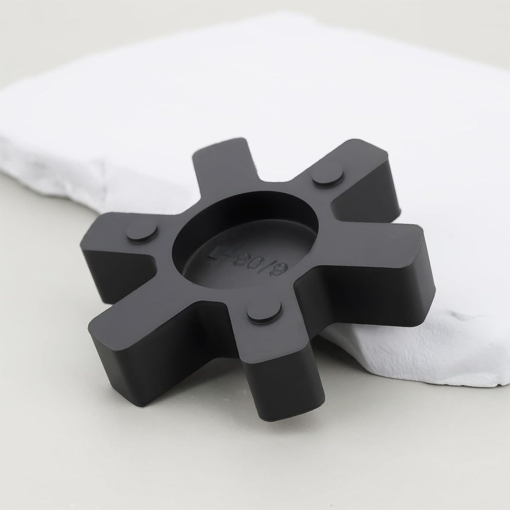 4PCS L095 Solid Jaw Coupling Elastomer Spider Insert NBR Rubber 53.5x12mm for Pumps Fans Motors
