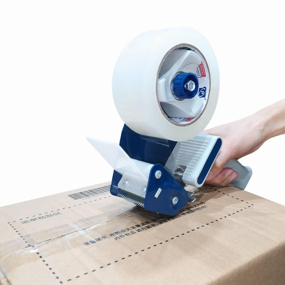 Heavy Duty Packing Tape 6 Rolls with Tape Gun, 1.88”x 55Y | Clear, 2.7 mil, Ultra Strong, Refill for Packaging and