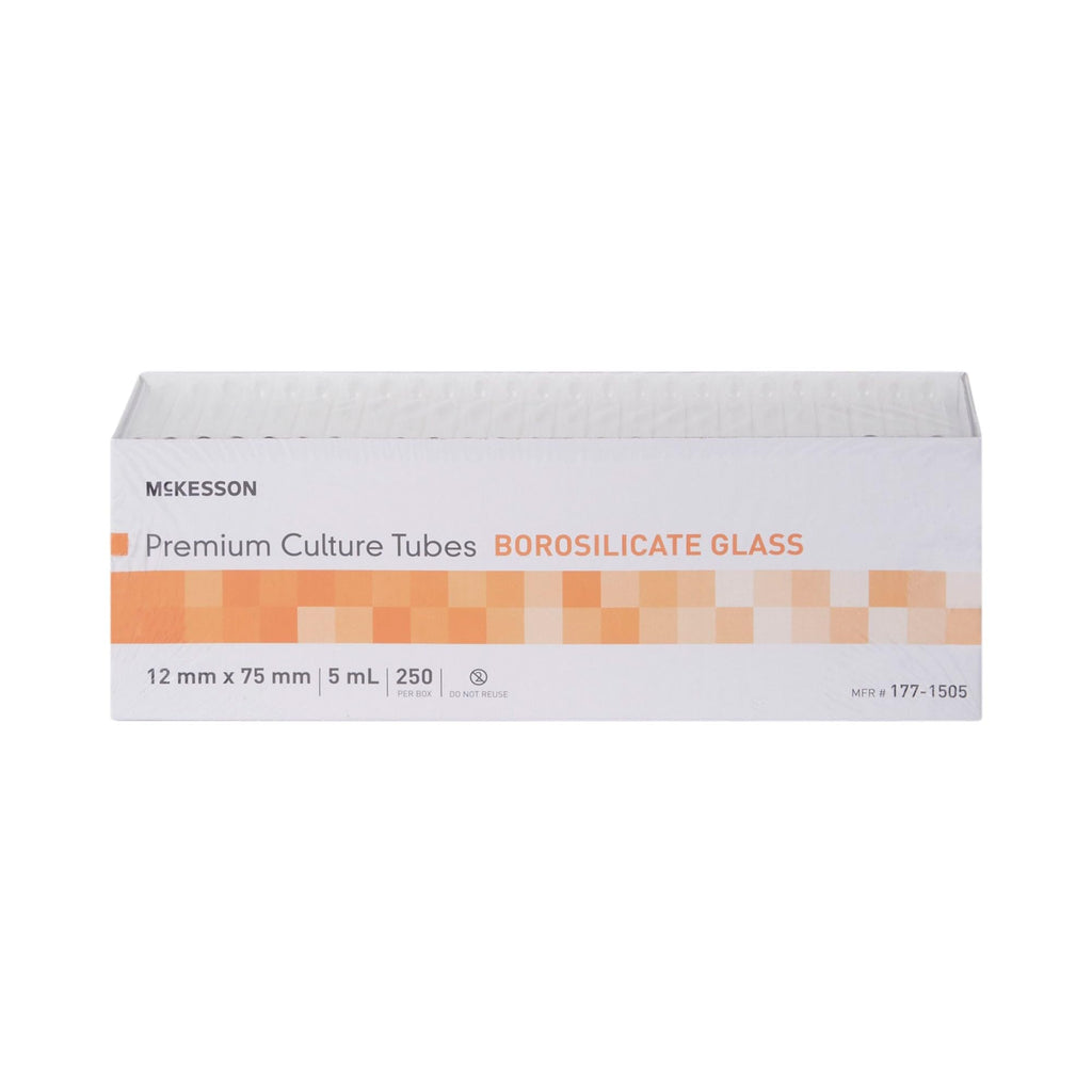 Glass Culture Tubes, 12 x 75 mm, 5 mL, 1000 ct