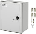 VEVOR Electrical Enclosure Box, 12'' ×10'' ×6'', Fiberglass Junction Box, IP66 Waterproof & Dustproof, Outdoor Electrical Box, with Mounting Plate